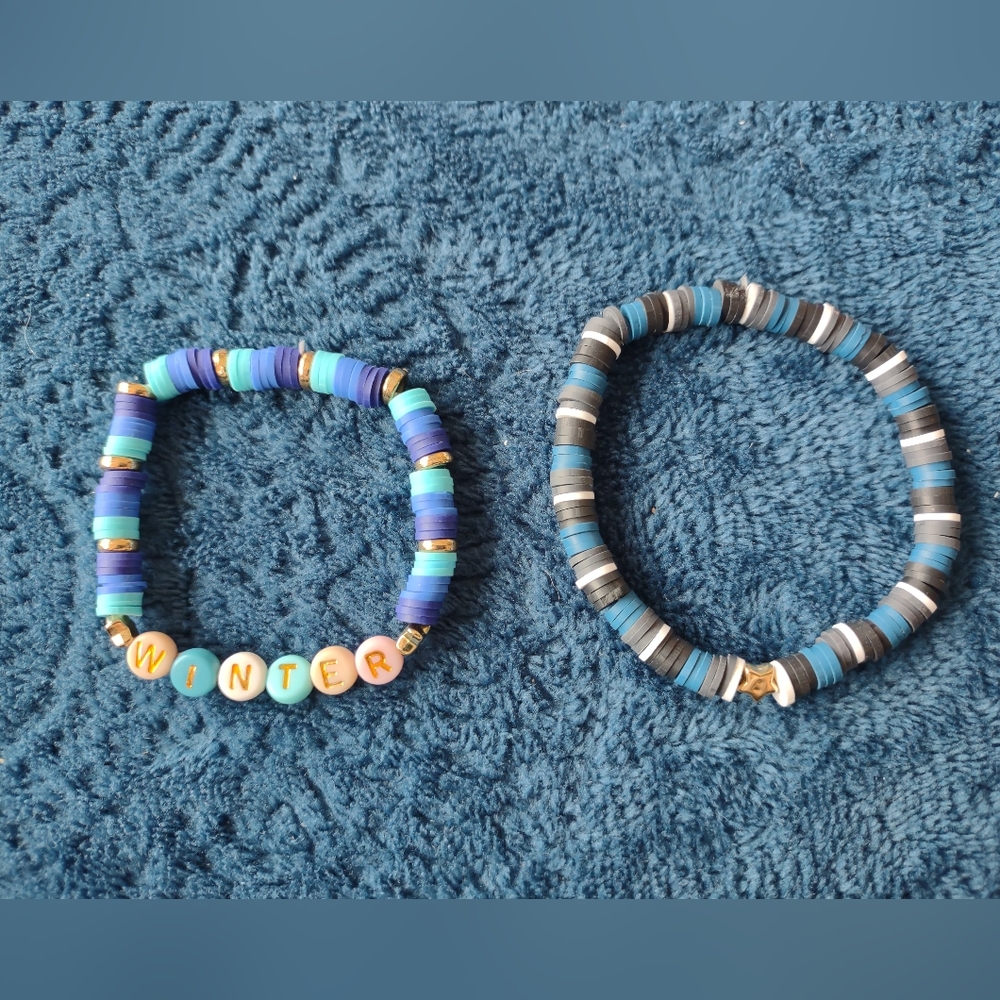 Colorful Beaded Kids Bracelets Set